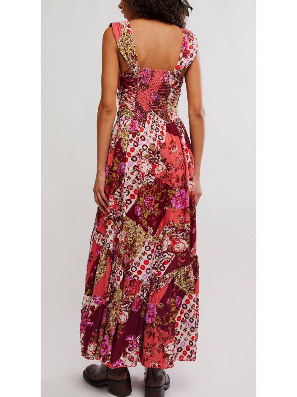 FREE PEOPLE Sasha Maxi Dress / Strawberry Combo - Picture 3 of 6